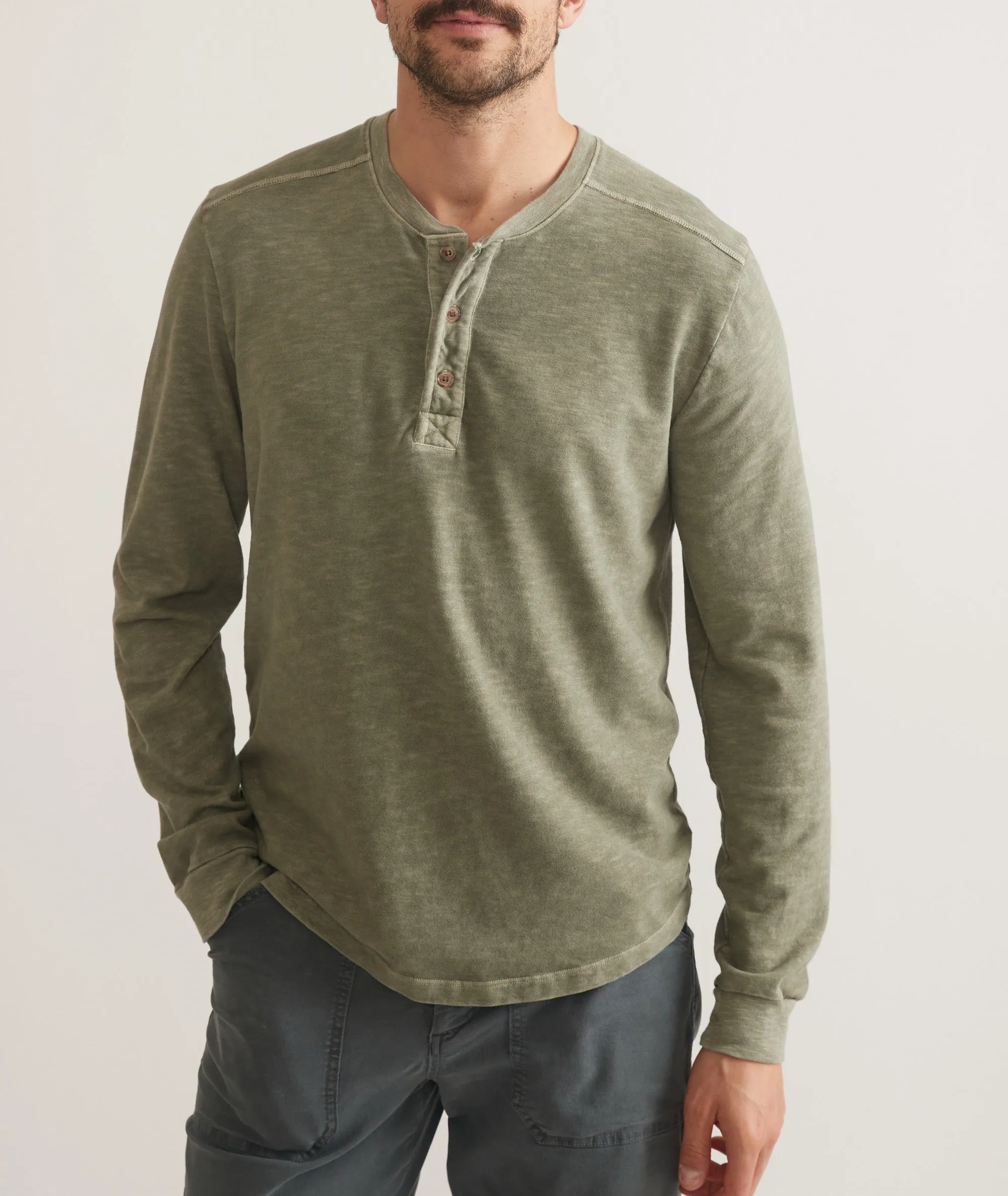 Vintage Heavy Slub Long Sleeve Henley sold by Marine Layer product image thumbnail 2