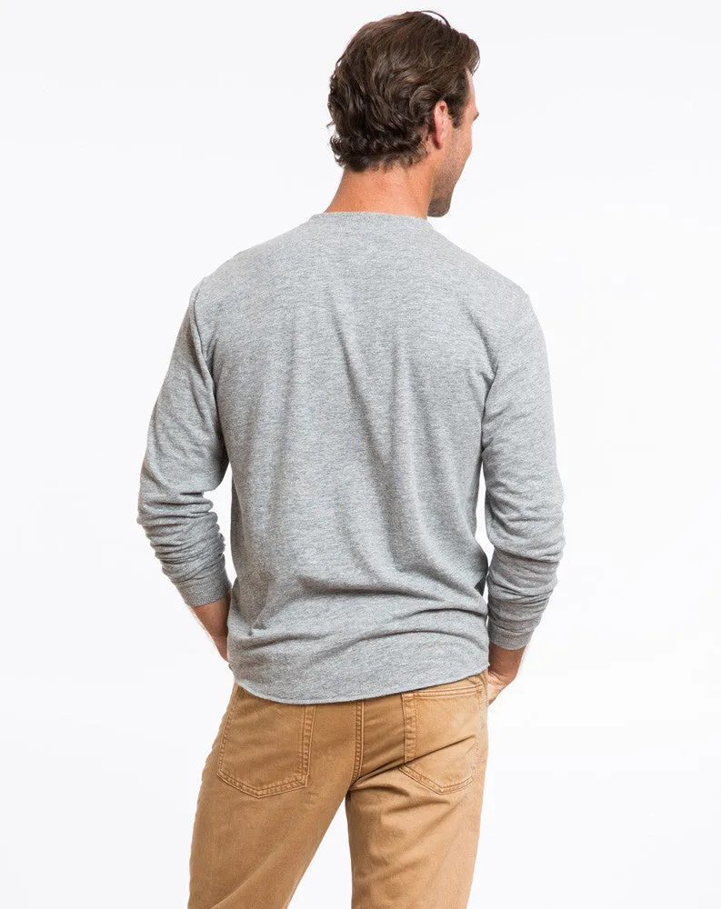 Double Knit Henley - Heather Grey sold by Marine Layer product image thumbnail 2