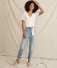 Marilyn Wrap Top in Rosewater sold by Marine Layer