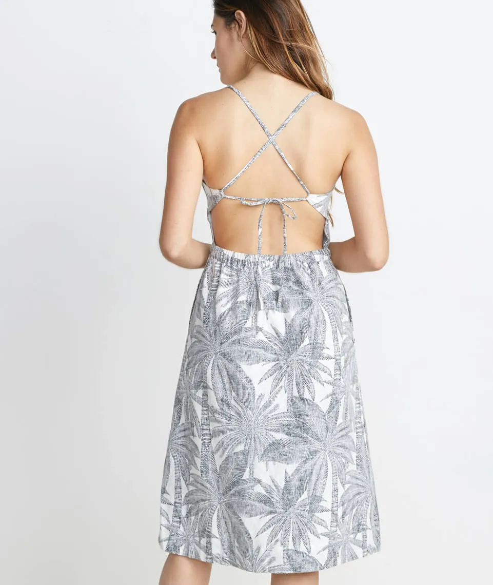 Lily Dress in Geo Palm Print sold by Marine Layer product image thumbnail 2