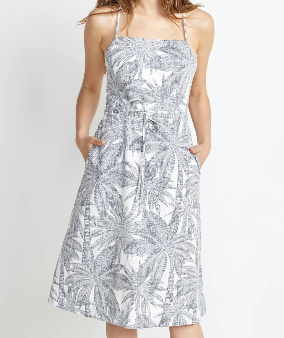 Lily Dress in Geo Palm Print sold by Marine Layer product image thumbnail 4