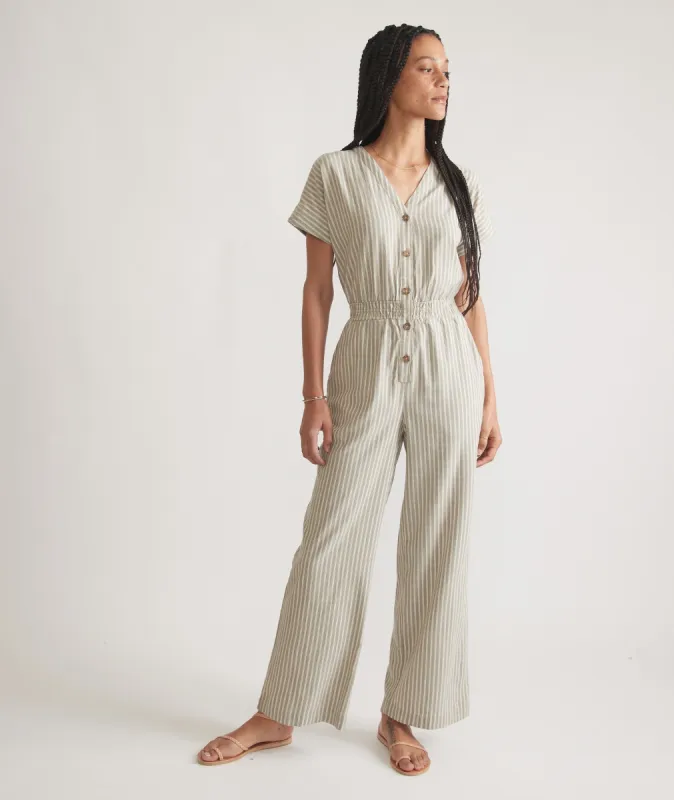 Lia Wide Leg Jumpsuit sold by Marine Layer