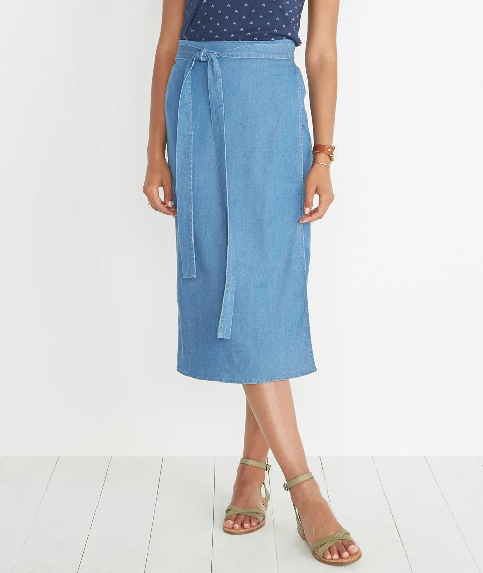 Mila Wrap Skirt sold by Marine Layer product image thumbnail 2