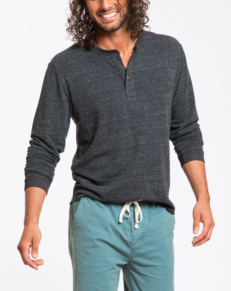 Double Knit Henley - Charcoal sold by Marine Layer product image thumbnail 4