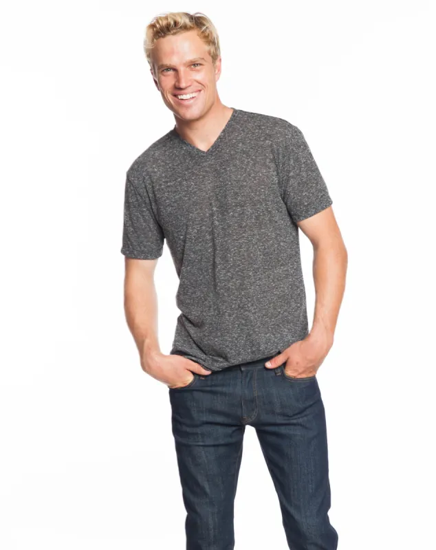 Melange V-Neck Tee - Charcoal sold by Marine Layer