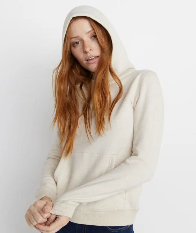 Regina Cowlneck Hoodie in Oatmeal Heather sold by Marine Layer