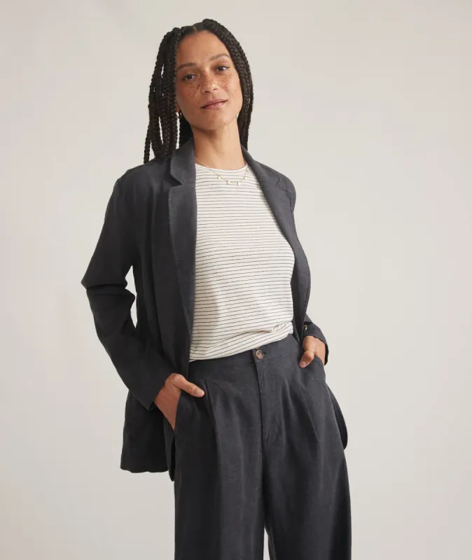 Flora Hemp Blazer sold by Marine Layer