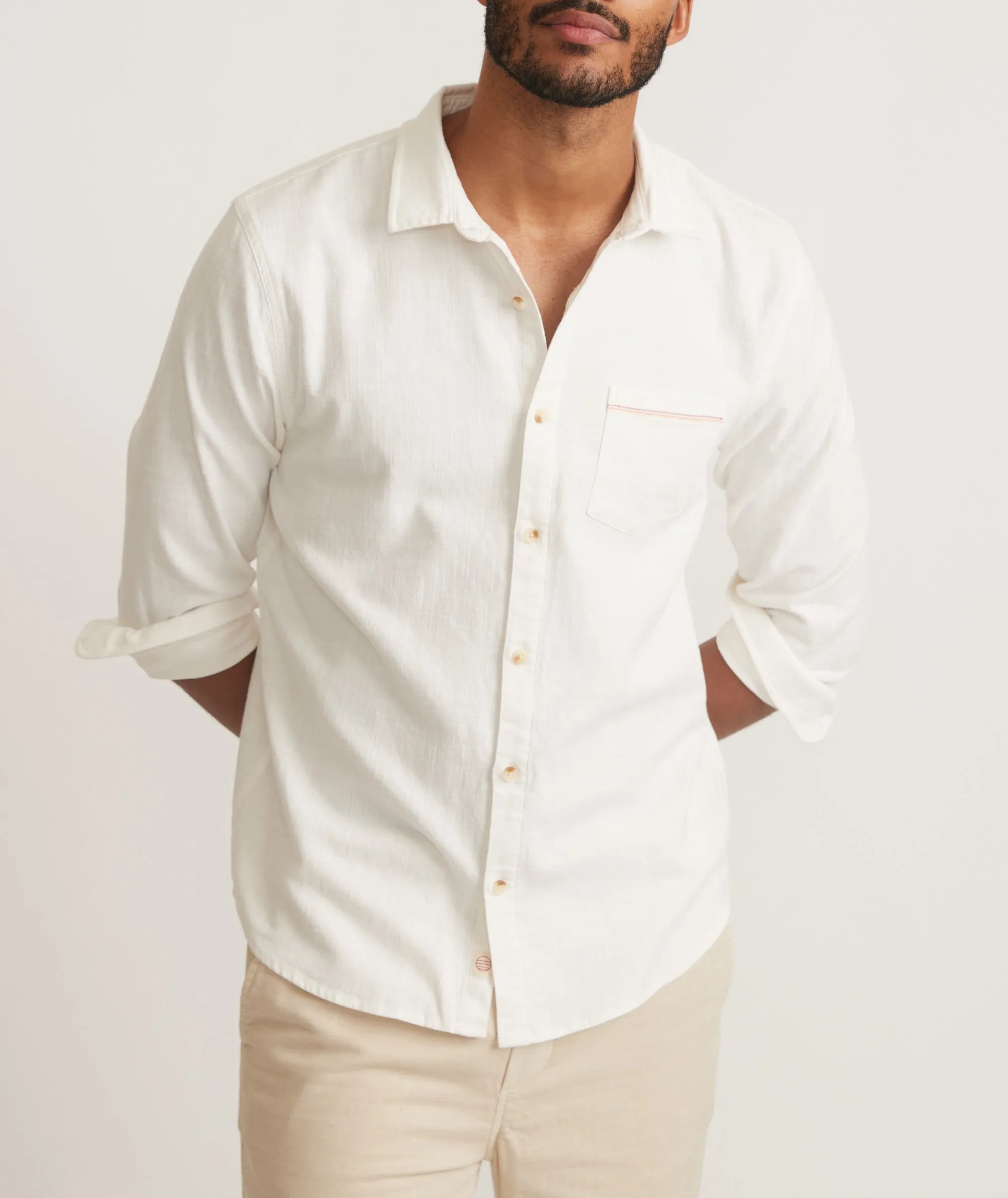 Stretch Selvage Long Sleeve Shirt sold by Marine Layer product image thumbnail 2