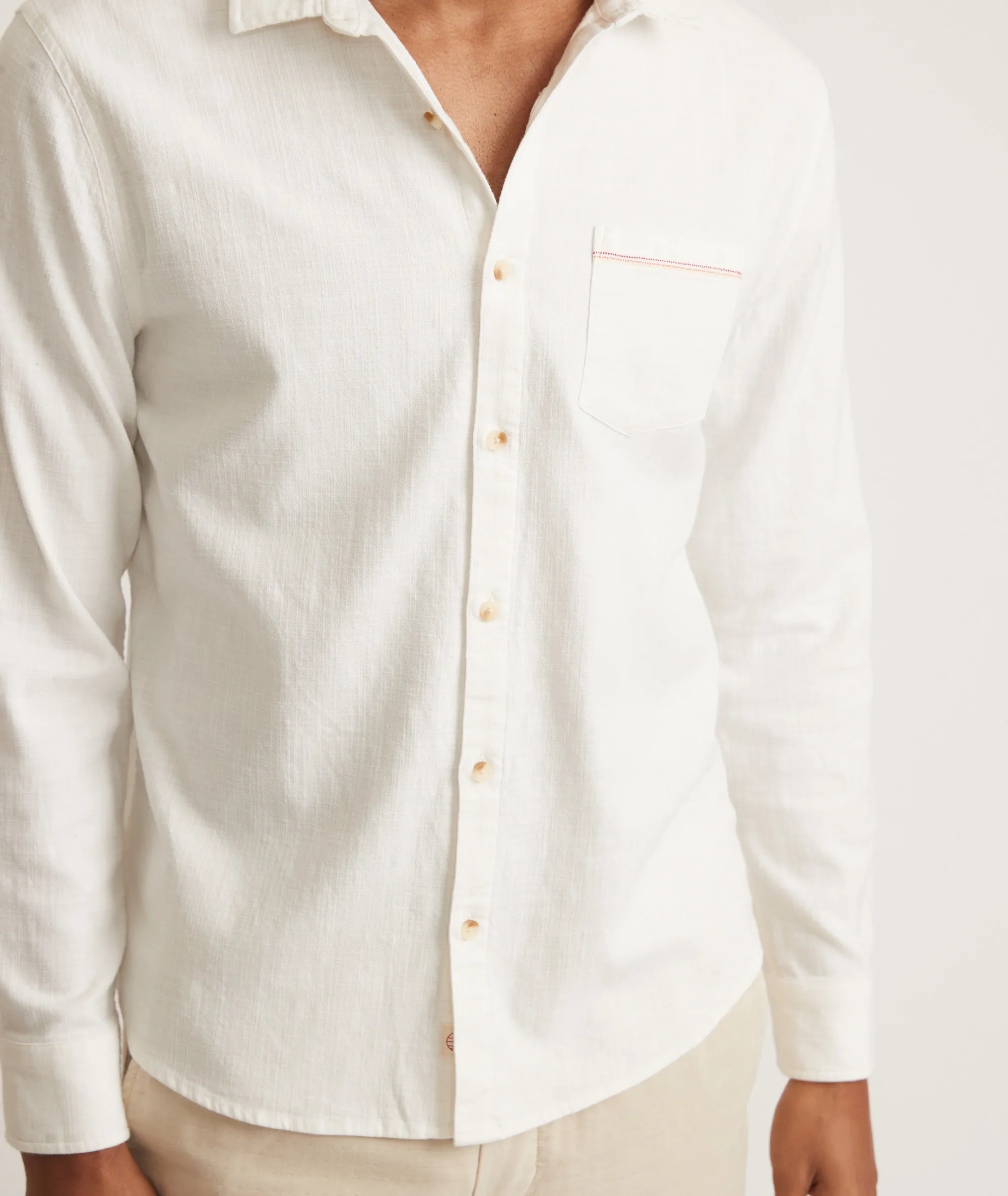 Stretch Selvage Long Sleeve Shirt sold by Marine Layer product image thumbnail 3