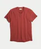 Shortsleeve Henley in Rosewood sold by Marine Layer