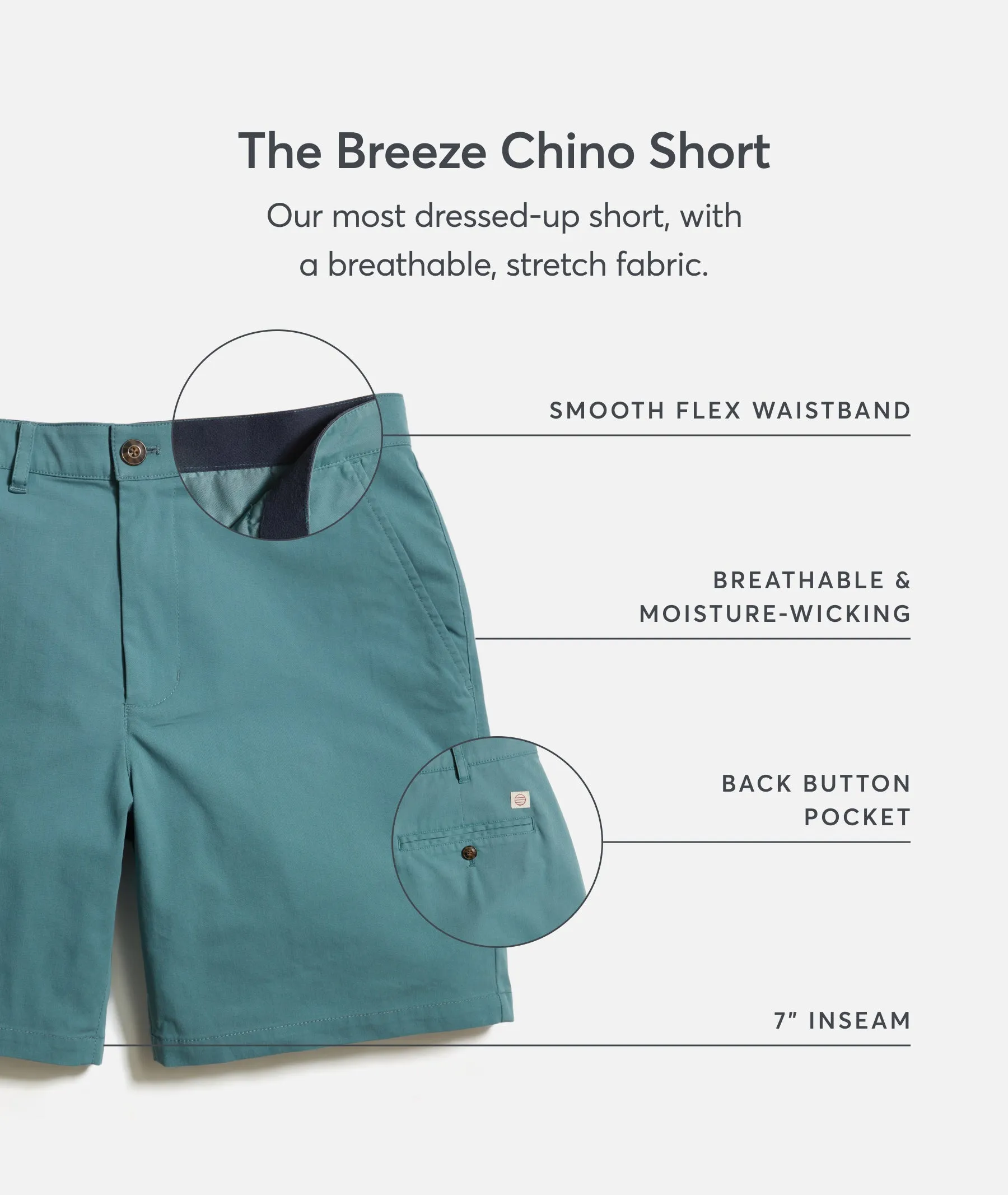 7" Breeze Chino Short sold by Marine Layer product image thumbnail 4