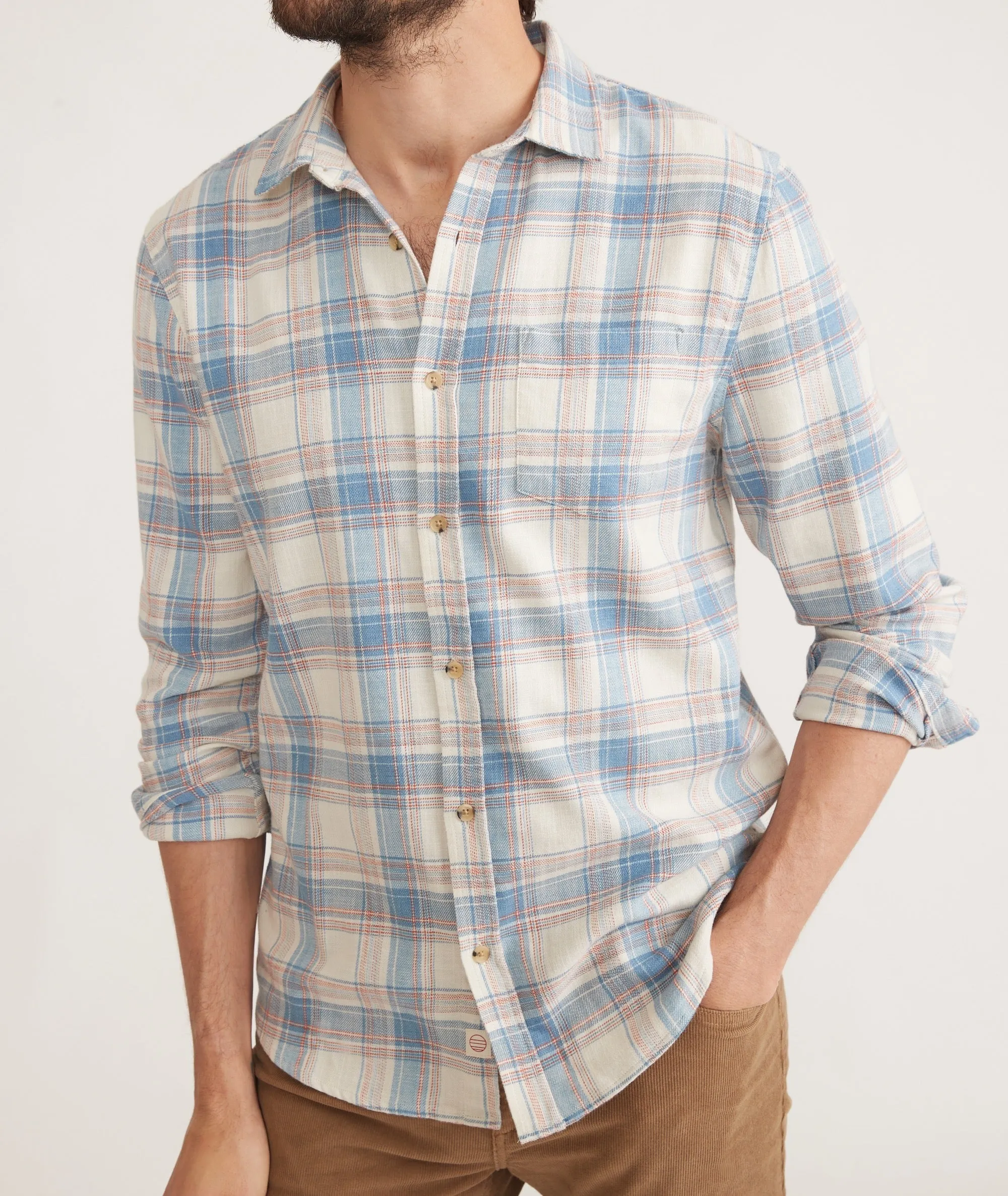 Stretch Selvage Long Sleeve Shirt sold by Marine Layer product image thumbnail 3