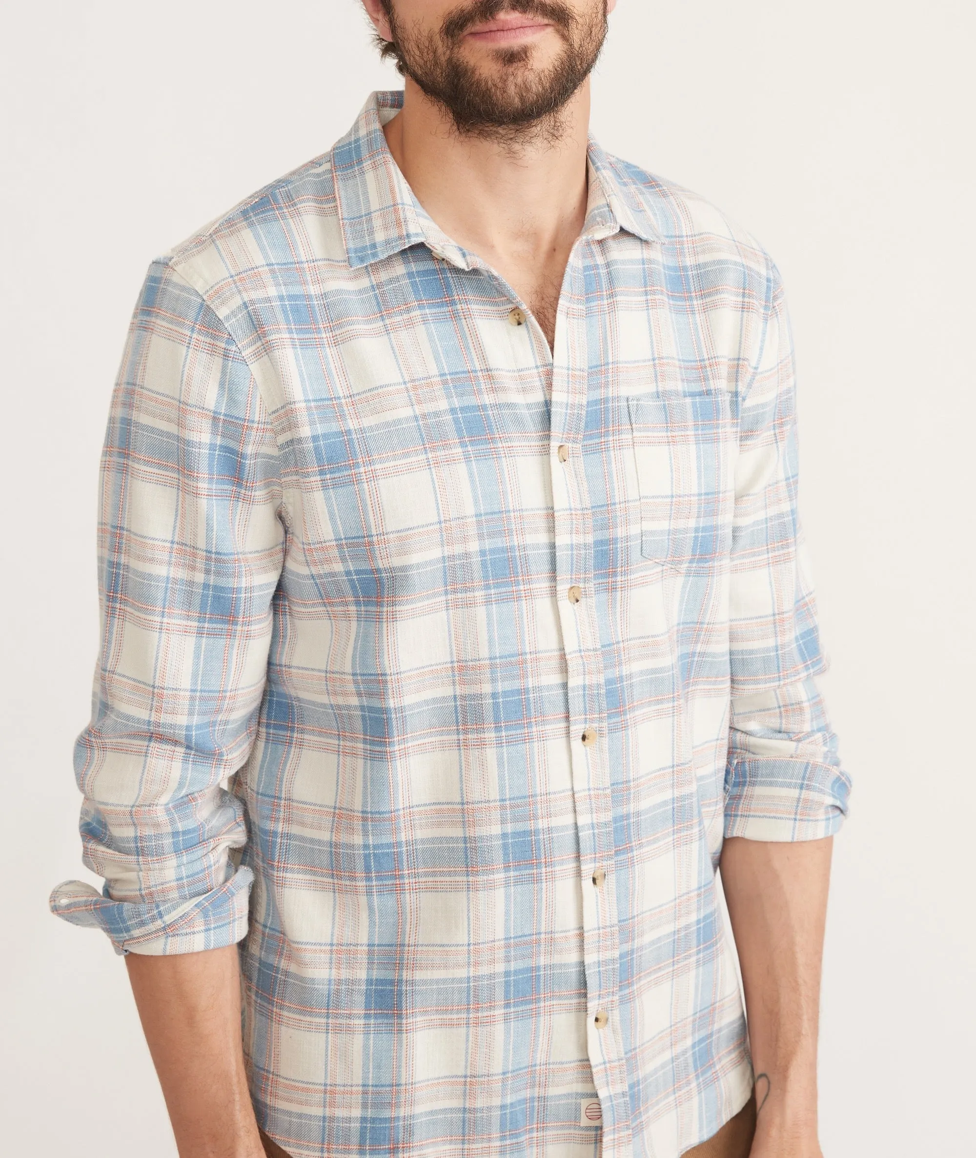 Stretch Selvage Long Sleeve Shirt sold by Marine Layer product image thumbnail 5