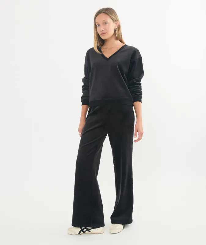 Cord Velour Wide Leg Pant sold by Marine Layer
