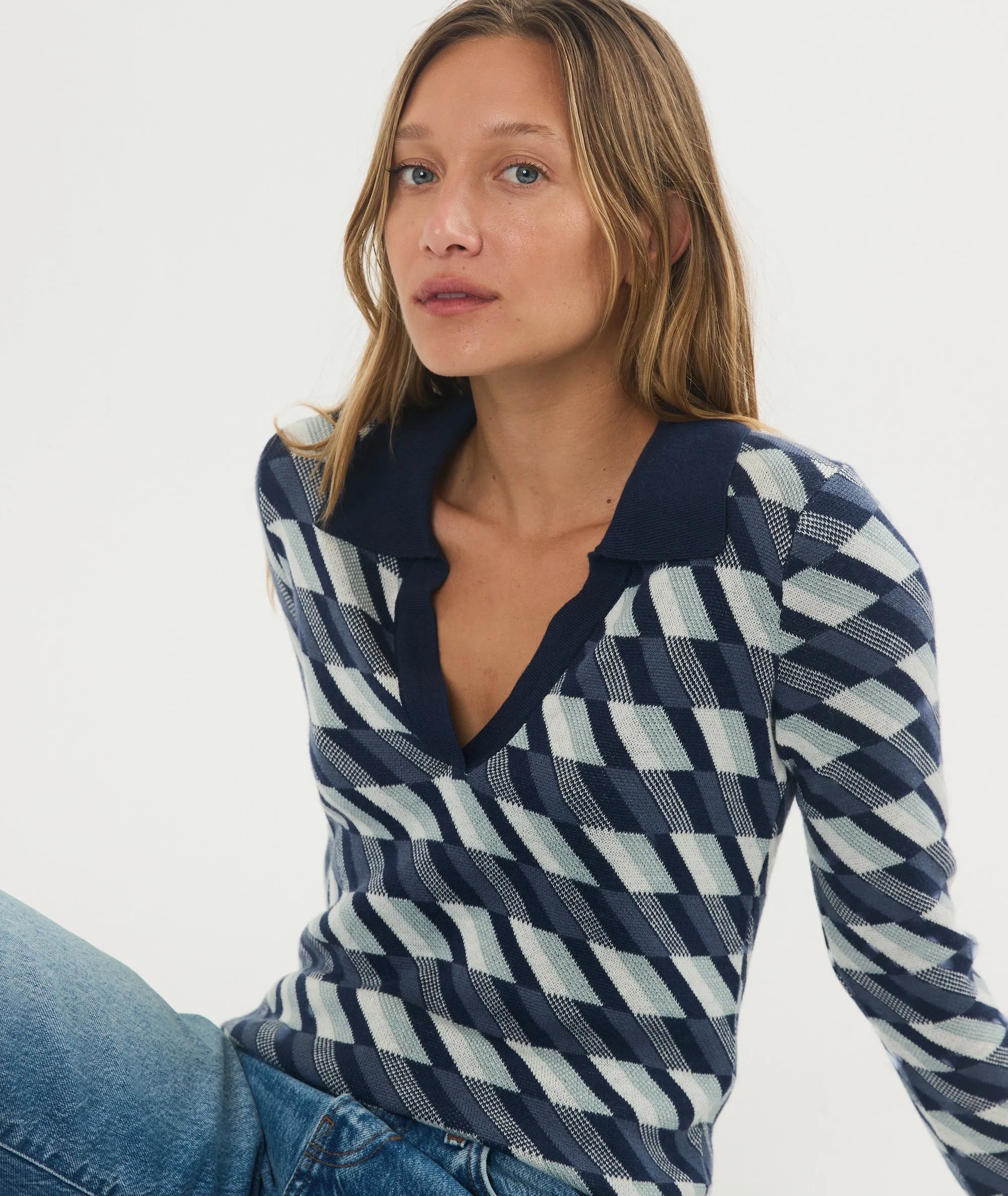 Morgan Sweater Polo sold by Marine Layer product image thumbnail 4