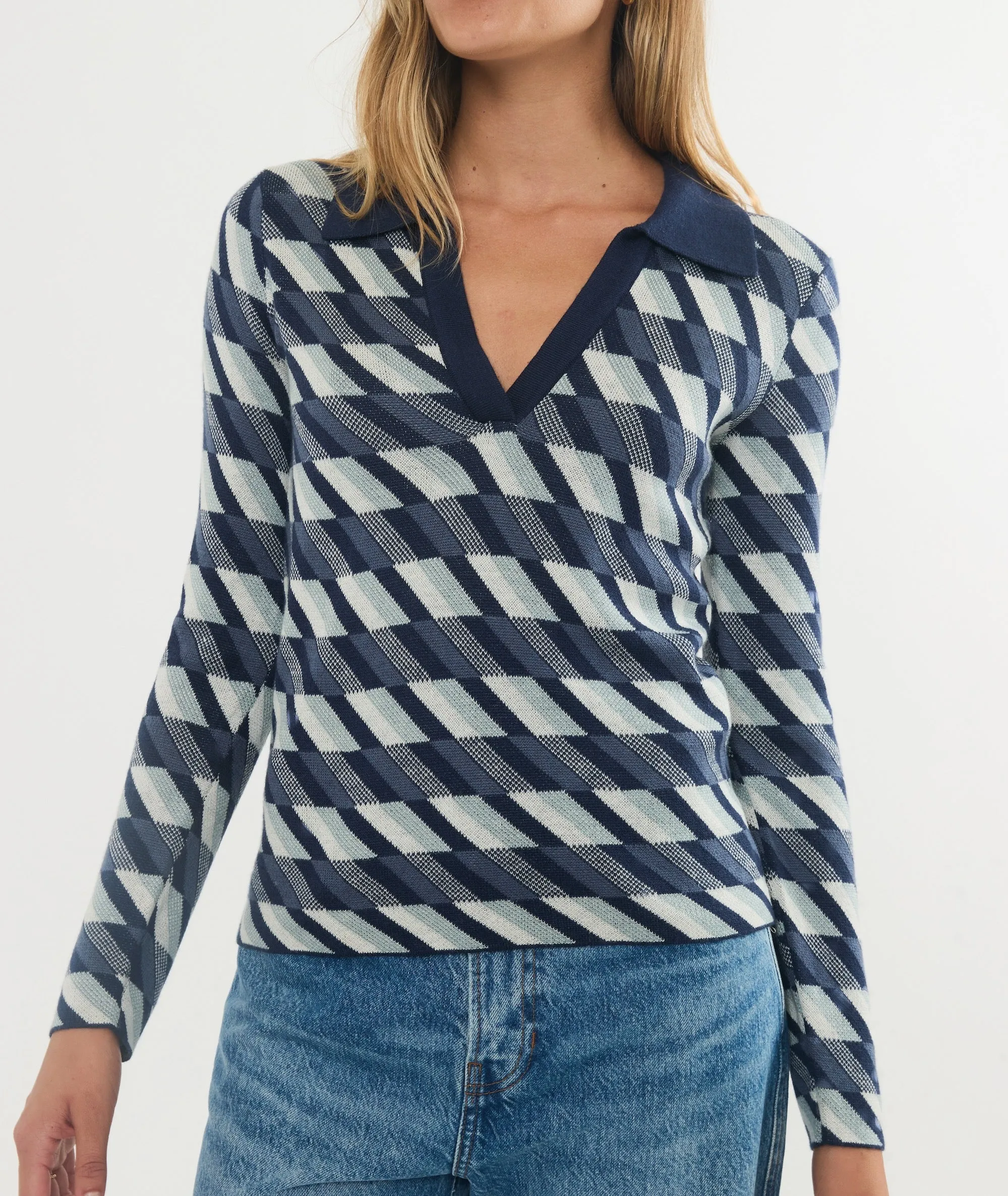 Morgan Sweater Polo sold by Marine Layer product image thumbnail 3