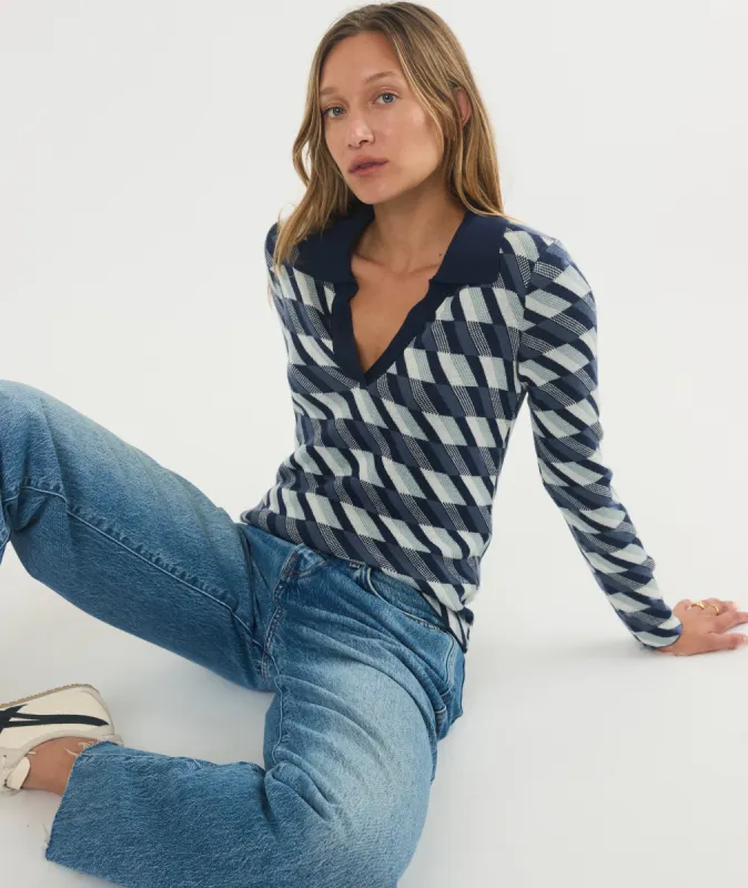 Morgan Sweater Polo made by Marine Layer