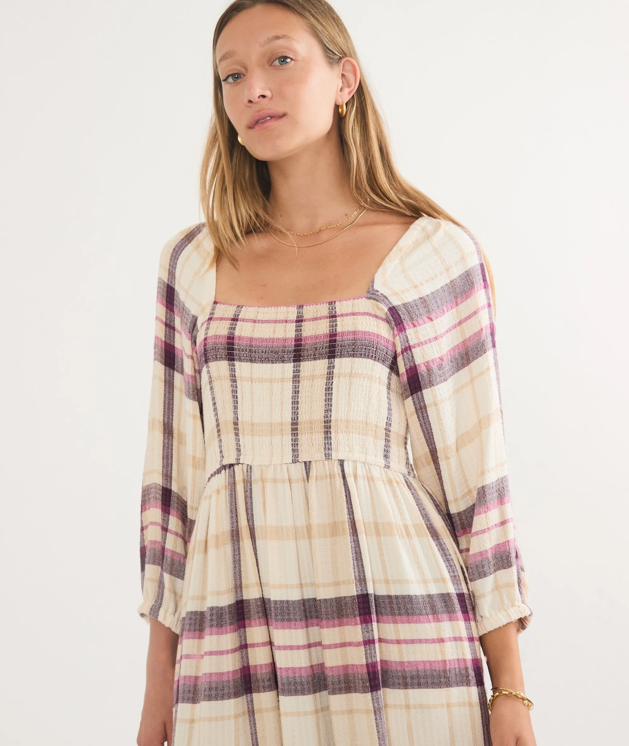 Ivy Smocked Dress sold by Marine Layer product image thumbnail 2