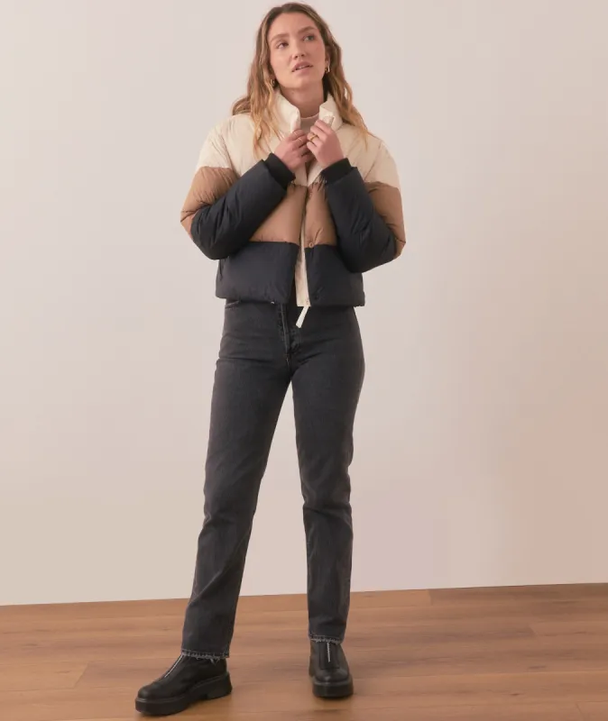 Gia Crop Puffer Jacket sold by Marine Layer