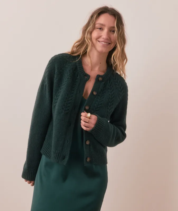 Everly Cable Cardigan sold by Marine Layer