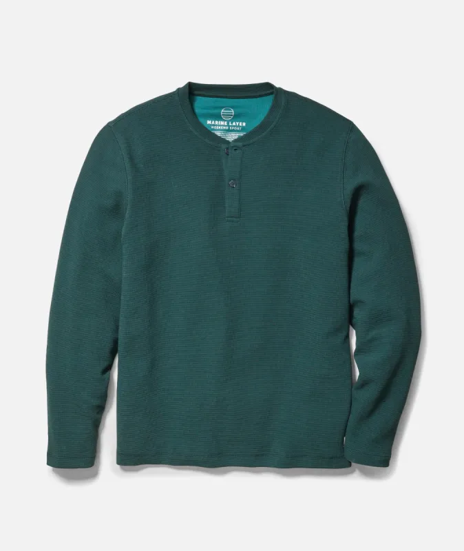 Sport Waffle 2.0 Henley made by Marine Layer