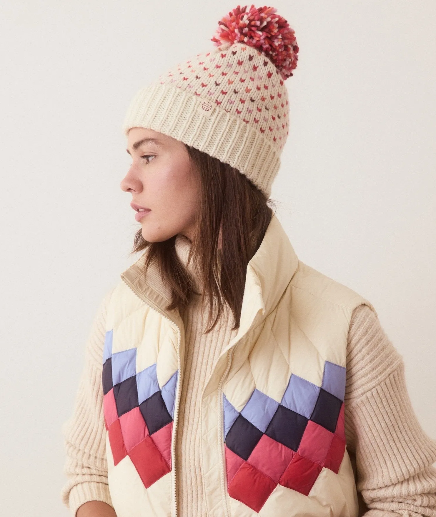 Alma Pom Beanie sold by Marine Layer