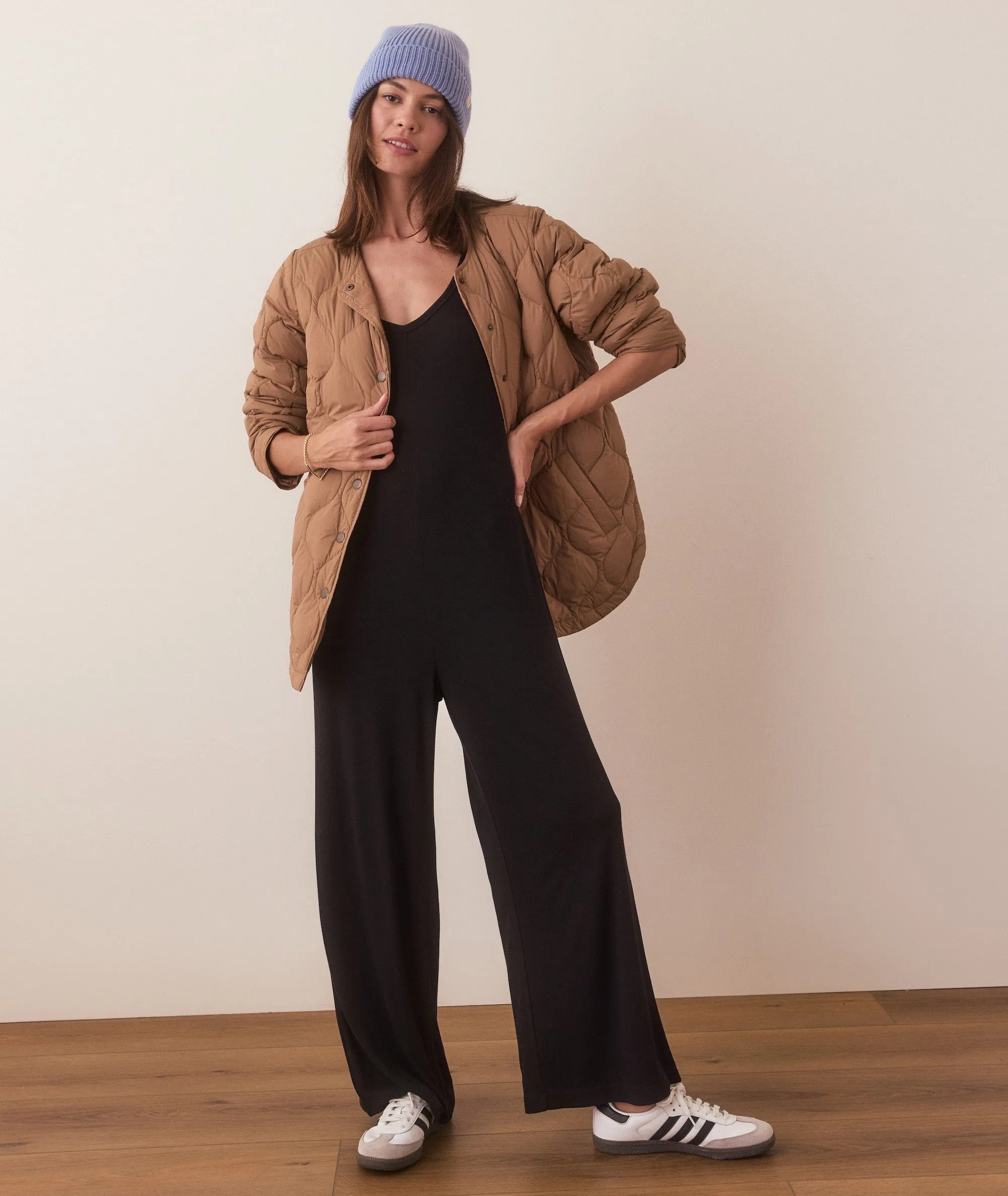 Lexi Rib Lounge Jumpsuit sold by Marine Layer