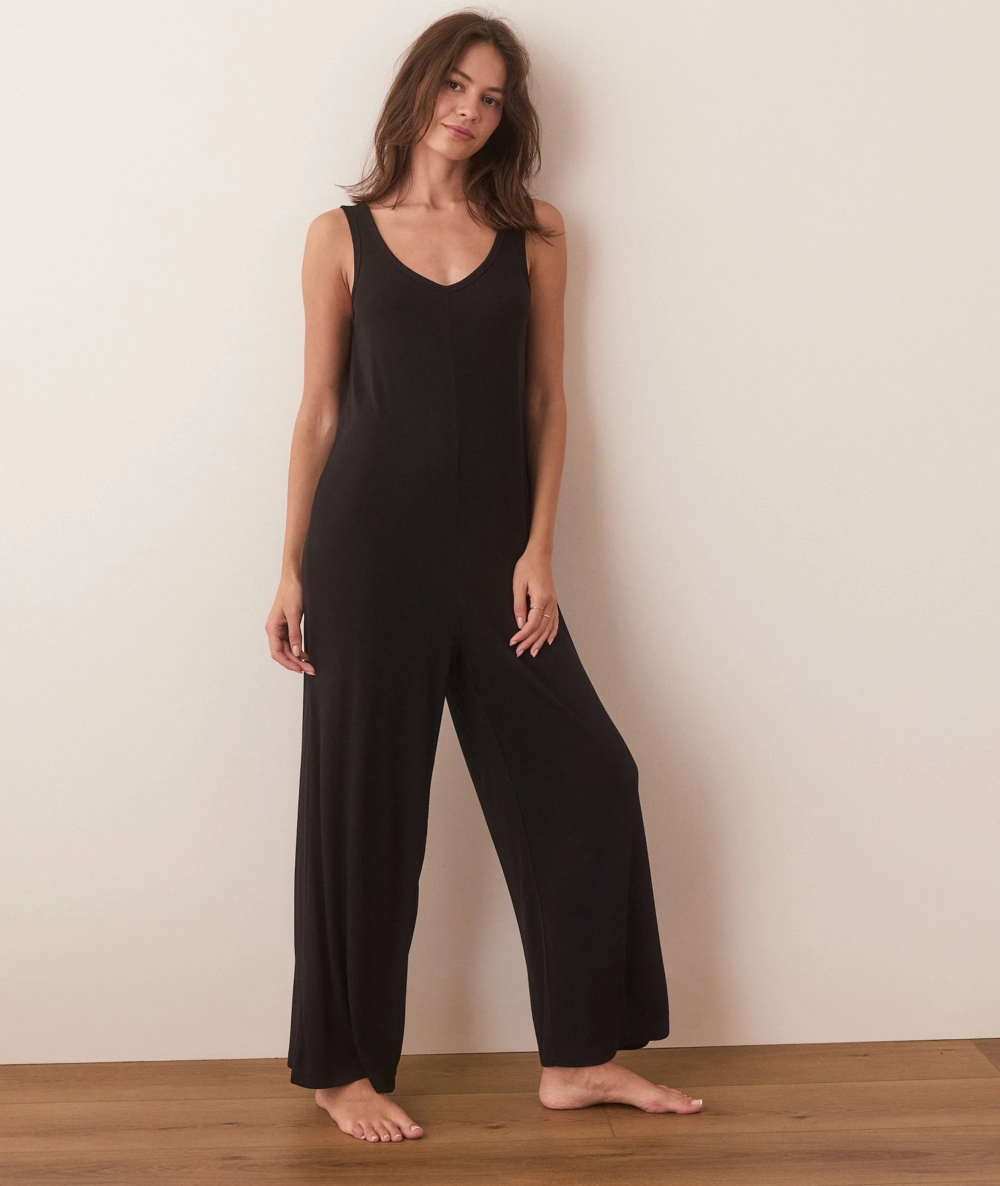 Lexi Rib Lounge Jumpsuit sold by Marine Layer product image thumbnail 4