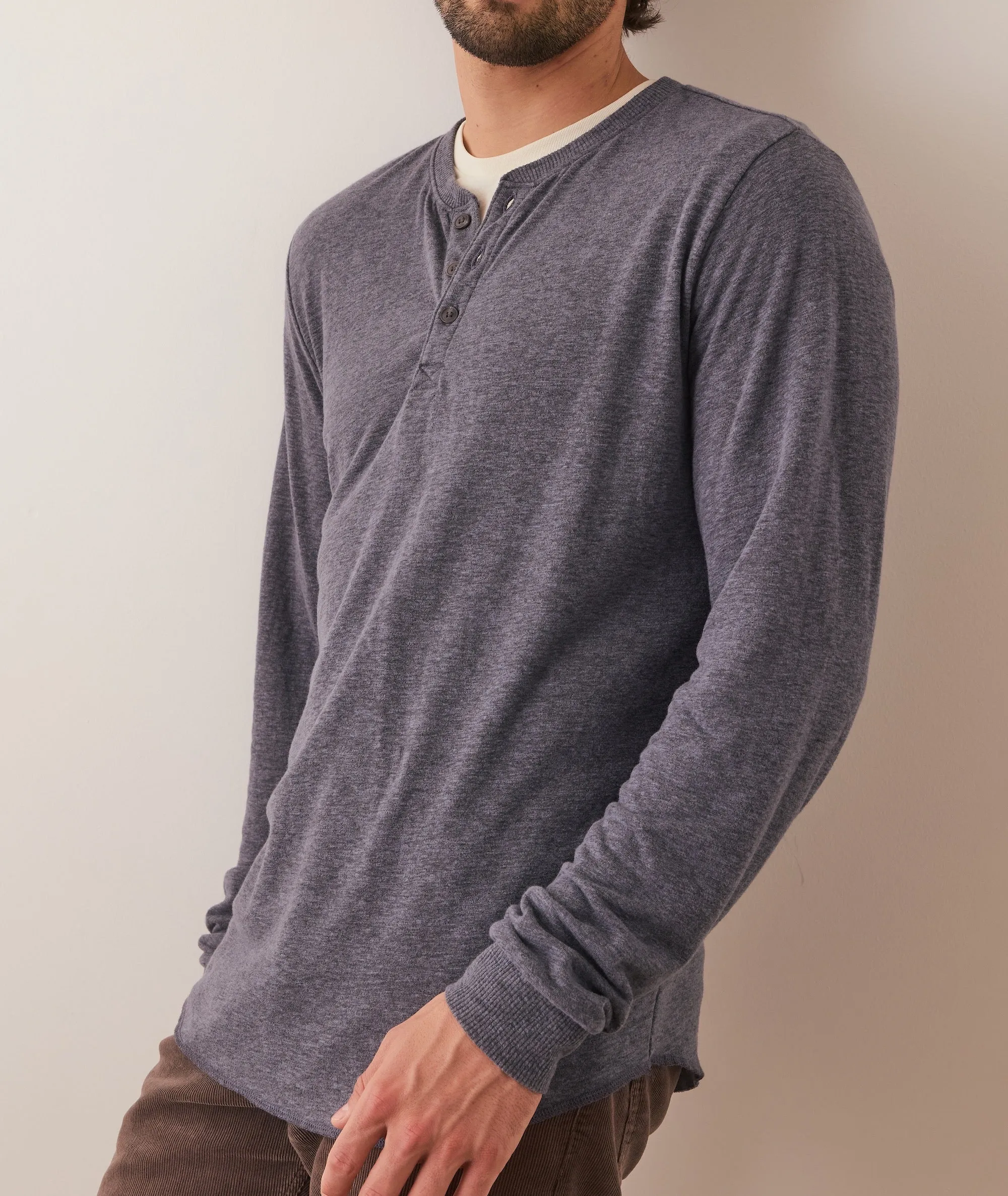 Double Knit Henley sold by Marine Layer product image thumbnail 3