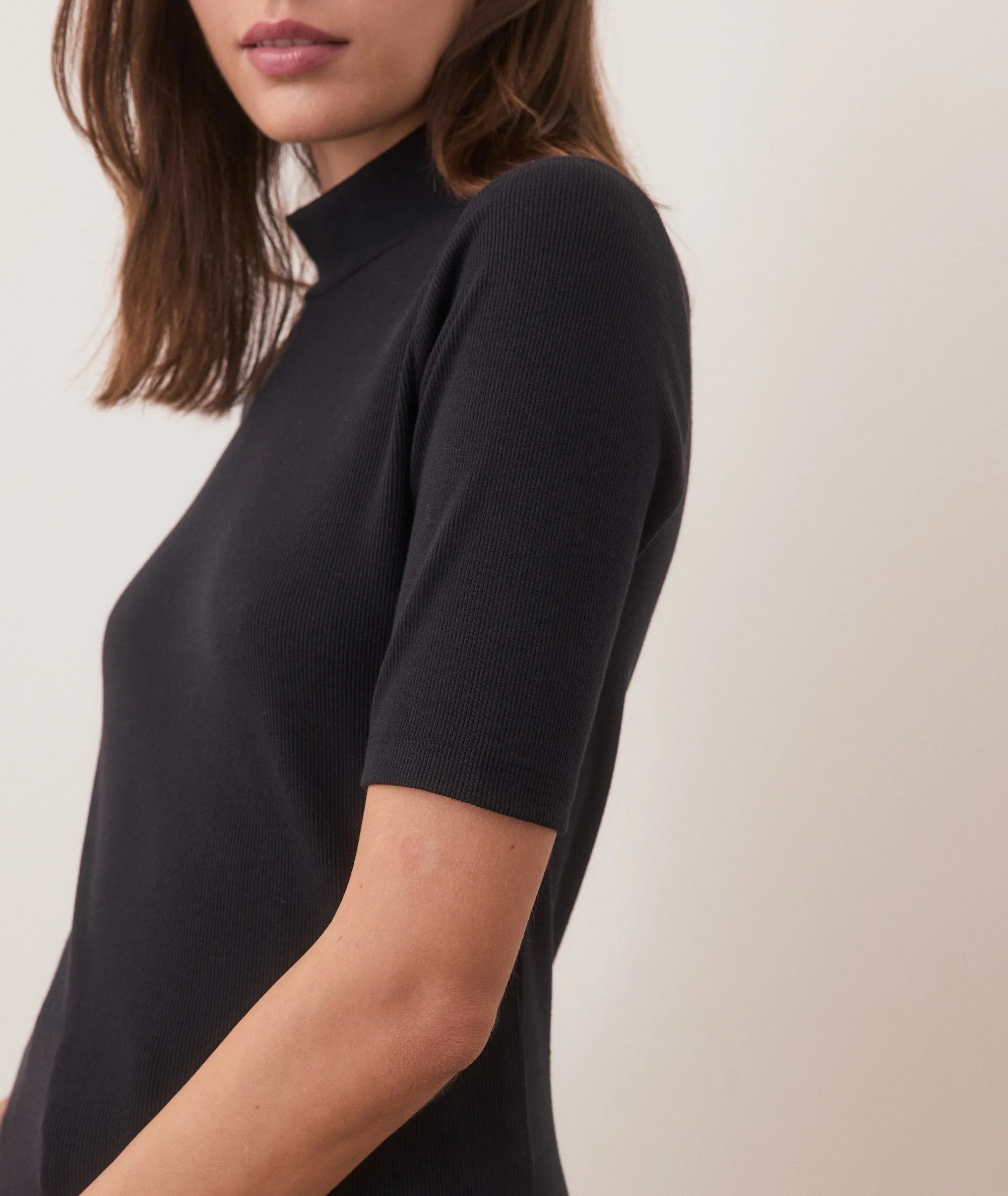 Lexi Rib Mock Neck Top sold by Marine Layer product image thumbnail 3