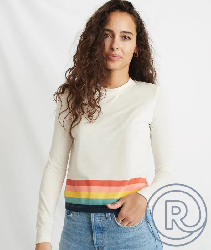 Re-Spun Stripe Longsleeve Crew sold by Marine Layer