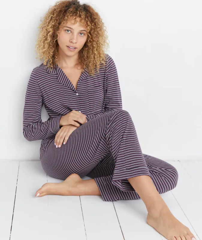 Classic PJ Set in Candy Cane sold by Marine Layer