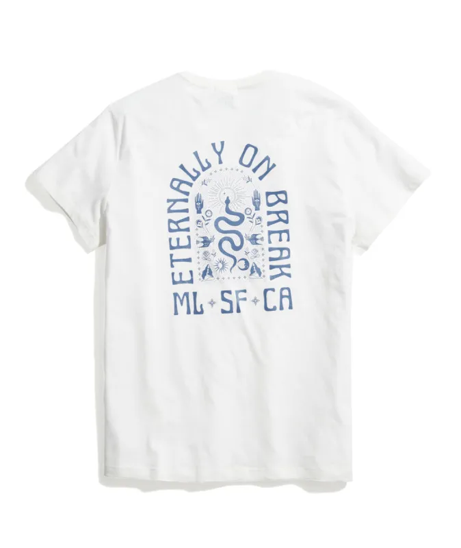 Signature Crew Graphic Tee in Natural sold by Marine Layer