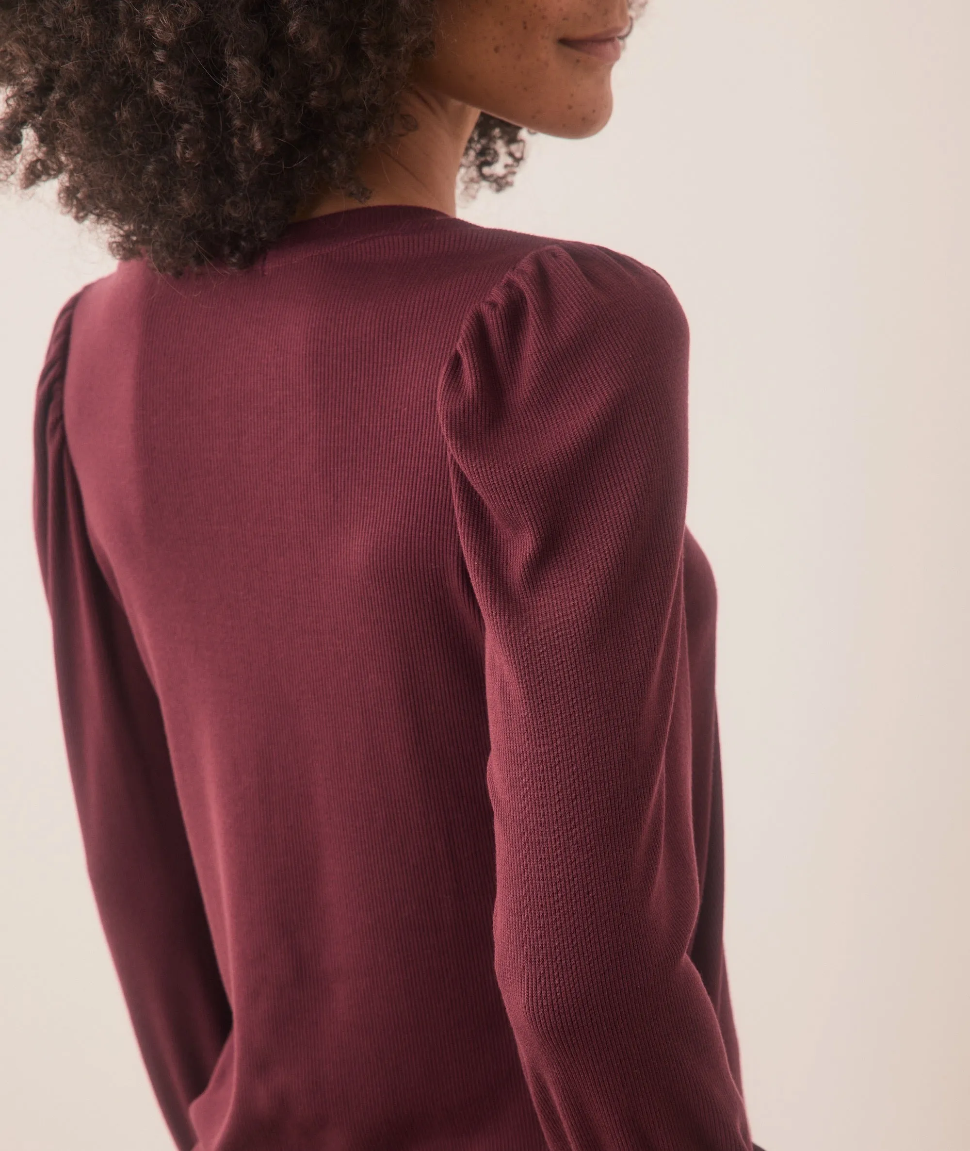 Lexi Rib Puff Sleeve Top sold by Marine Layer product image thumbnail 4