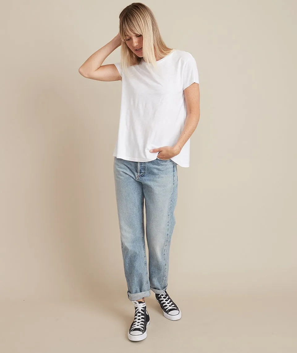 Swing Crew in White sold by Marine Layer product image thumbnail 4