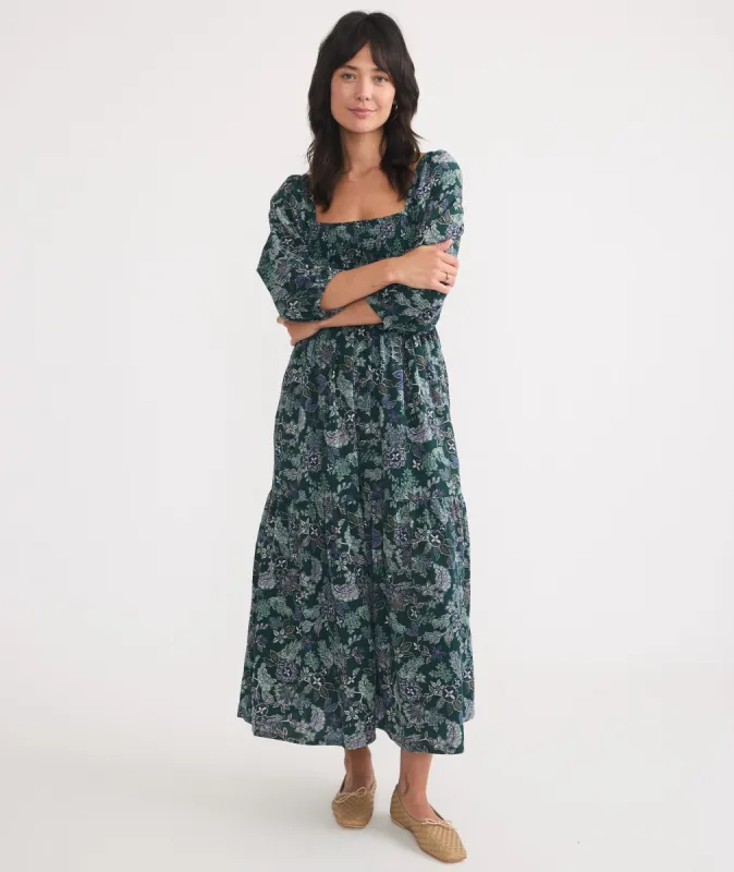 Ivy Smocked Dress sold by Marine Layer