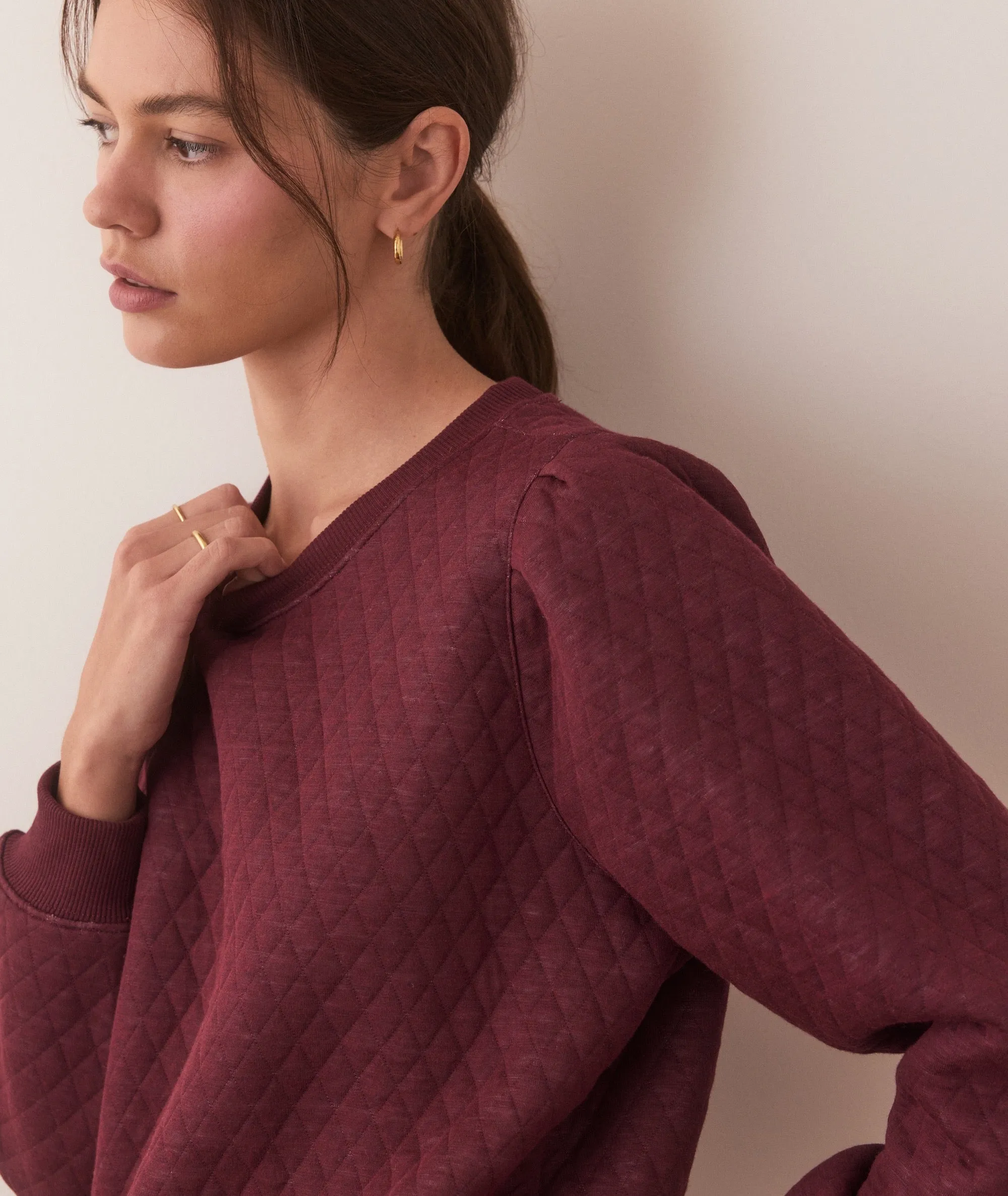 Corbet Puff Sleeve Sweatshirt sold by Marine Layer product image thumbnail 4