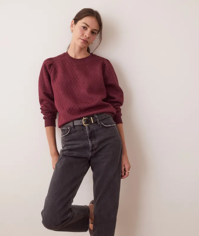 Corbet Puff Sleeve Sweatshirt sold by Marine Layer