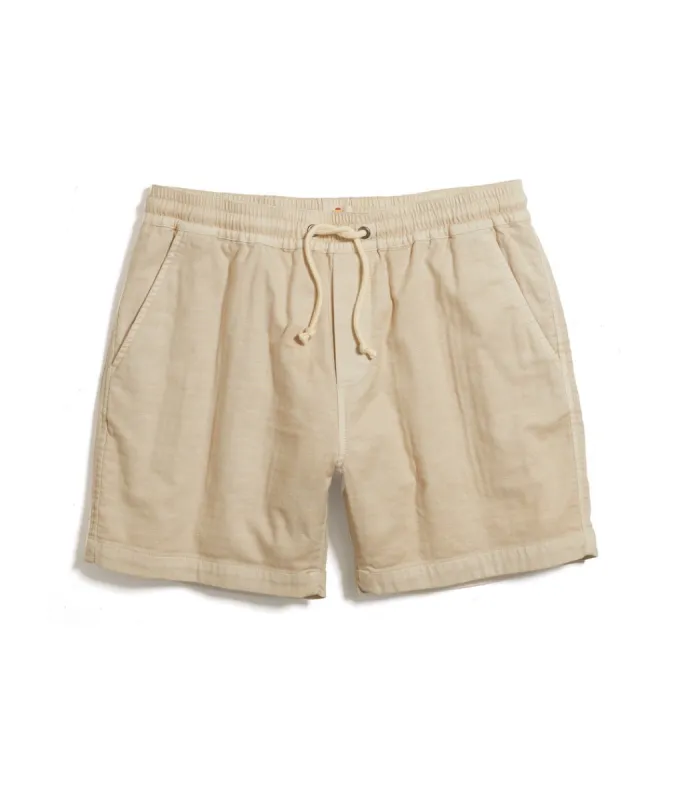 6" Saturday Stretch Beach Short in Fog sold by Marine Layer