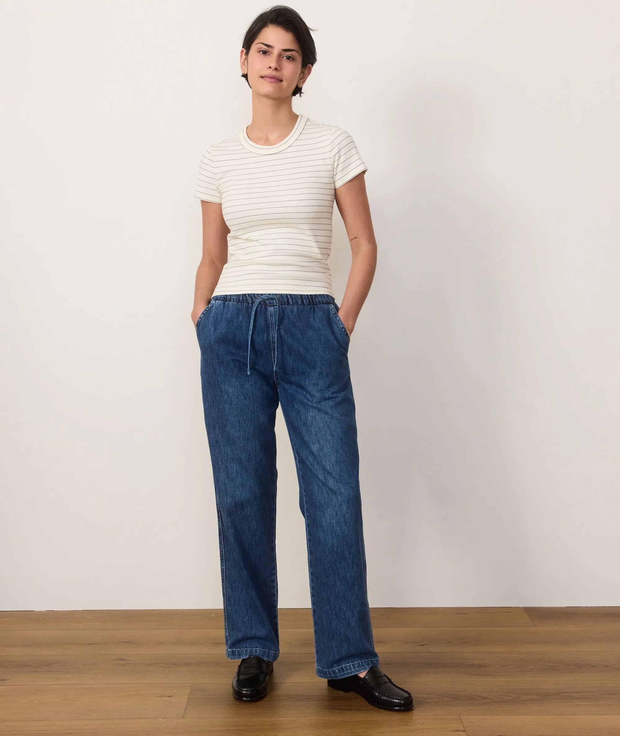 Drawstring Denim Pant sold by Marine Layer