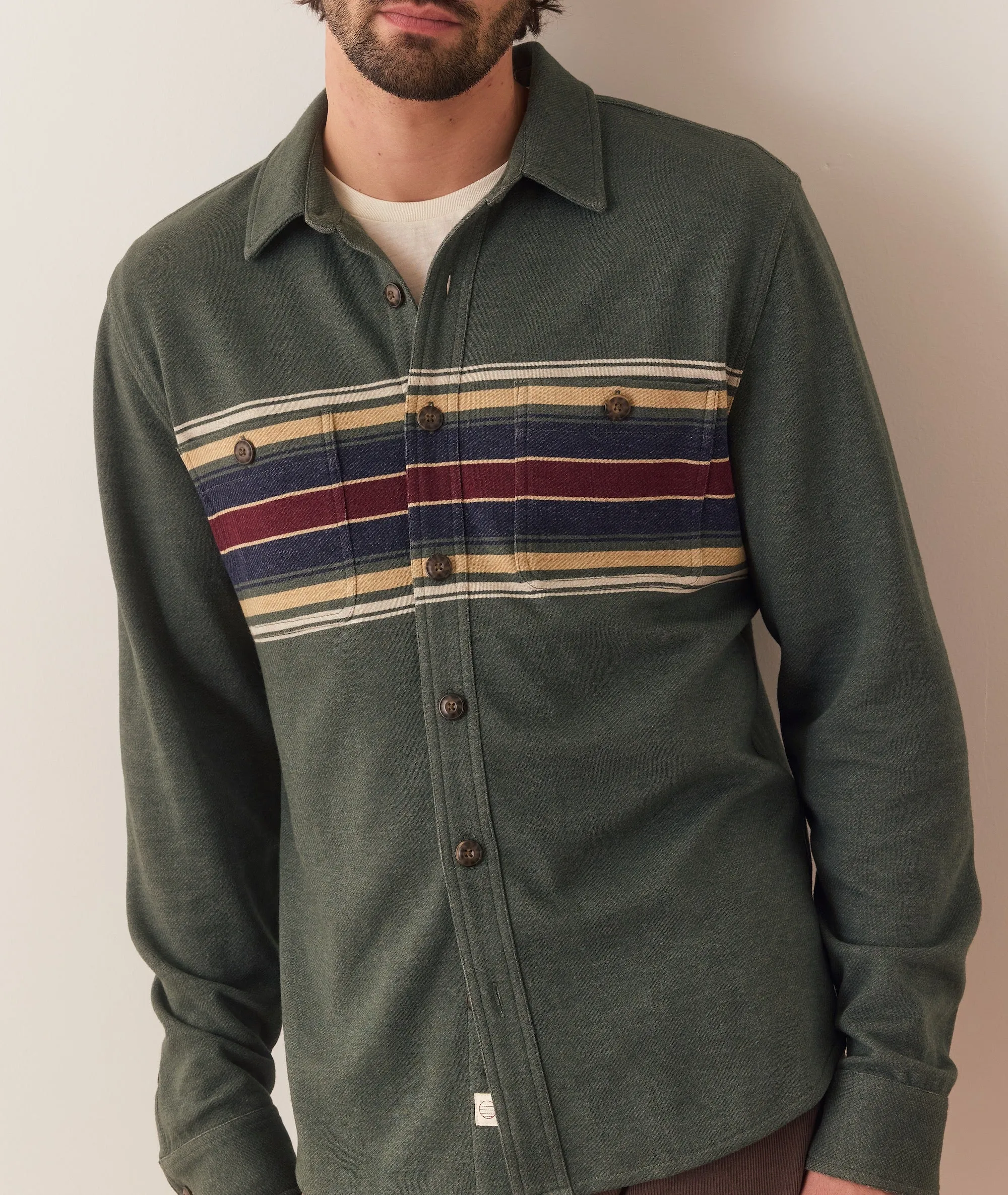 Pacifica Stretch Twill Overshirt sold by Marine Layer product image thumbnail 3