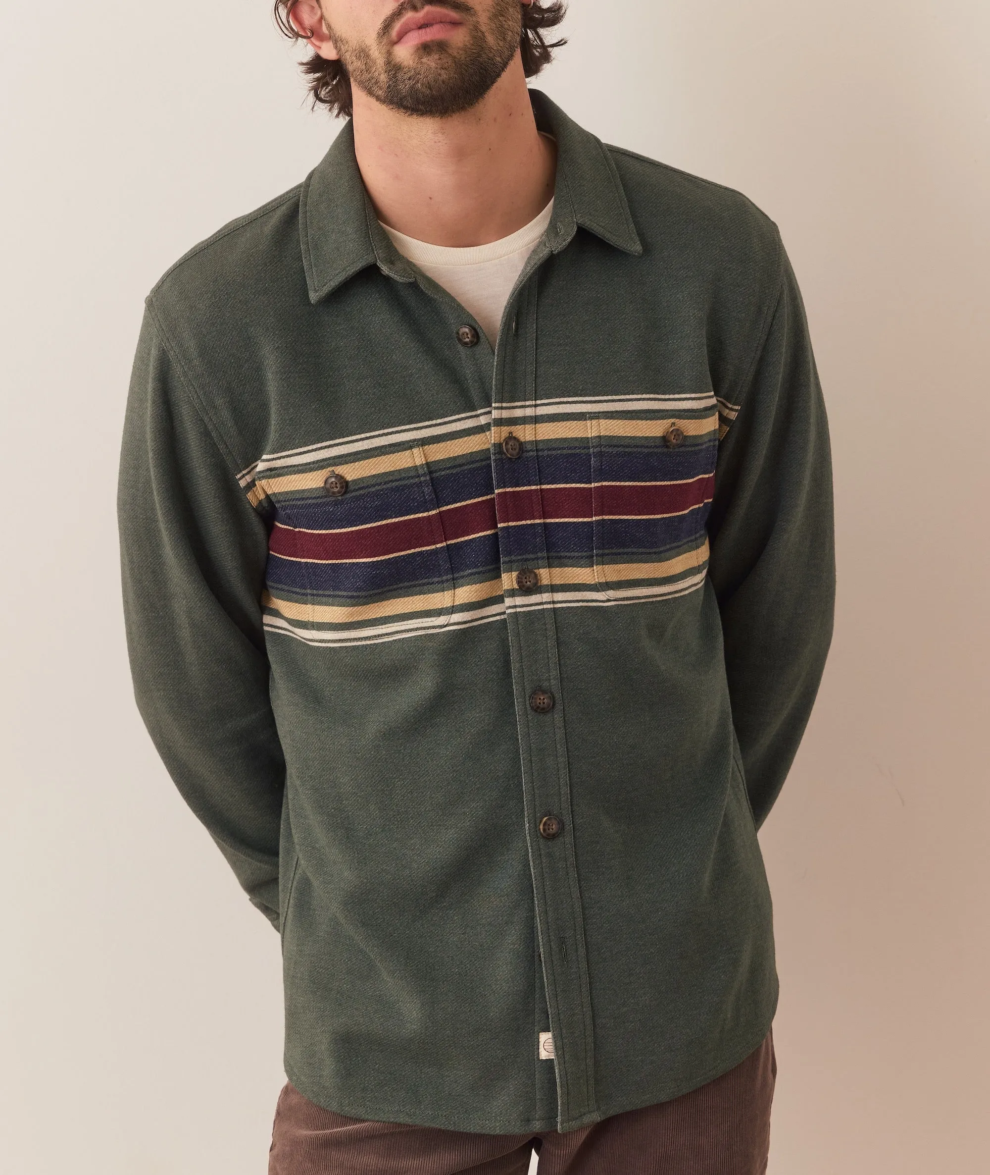 Pacifica Stretch Twill Overshirt sold by Marine Layer product image thumbnail 2