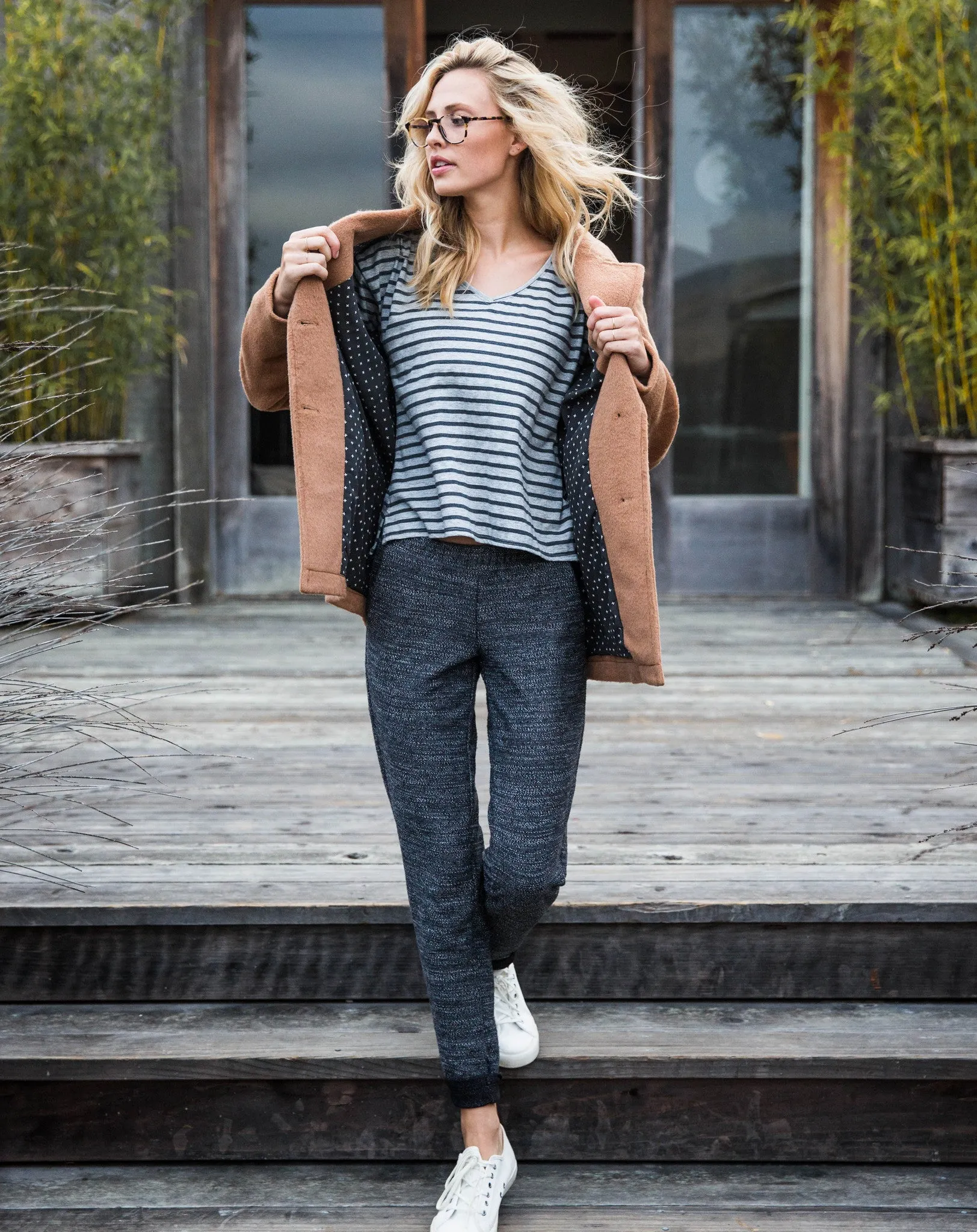 Boucle Trousers - Black sold by Marine Layer product image thumbnail 4