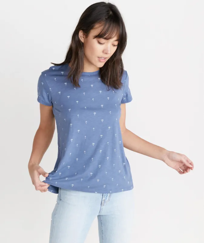 Swing Crew in Indigo Print sold by Marine Layer