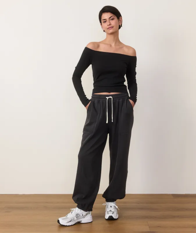 Cloud 9 Fleece Barrel Sweatpant sold by Marine Layer