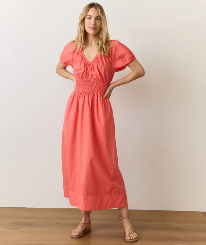 Emery Poplin Midi Dress sold by Marine Layer