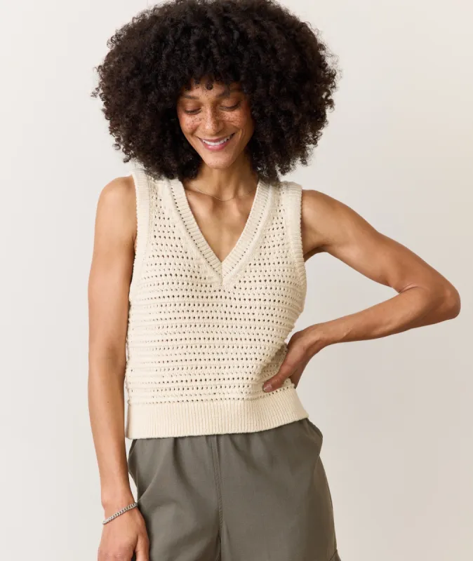 Montecito Sweater Vest sold by Marine Layer