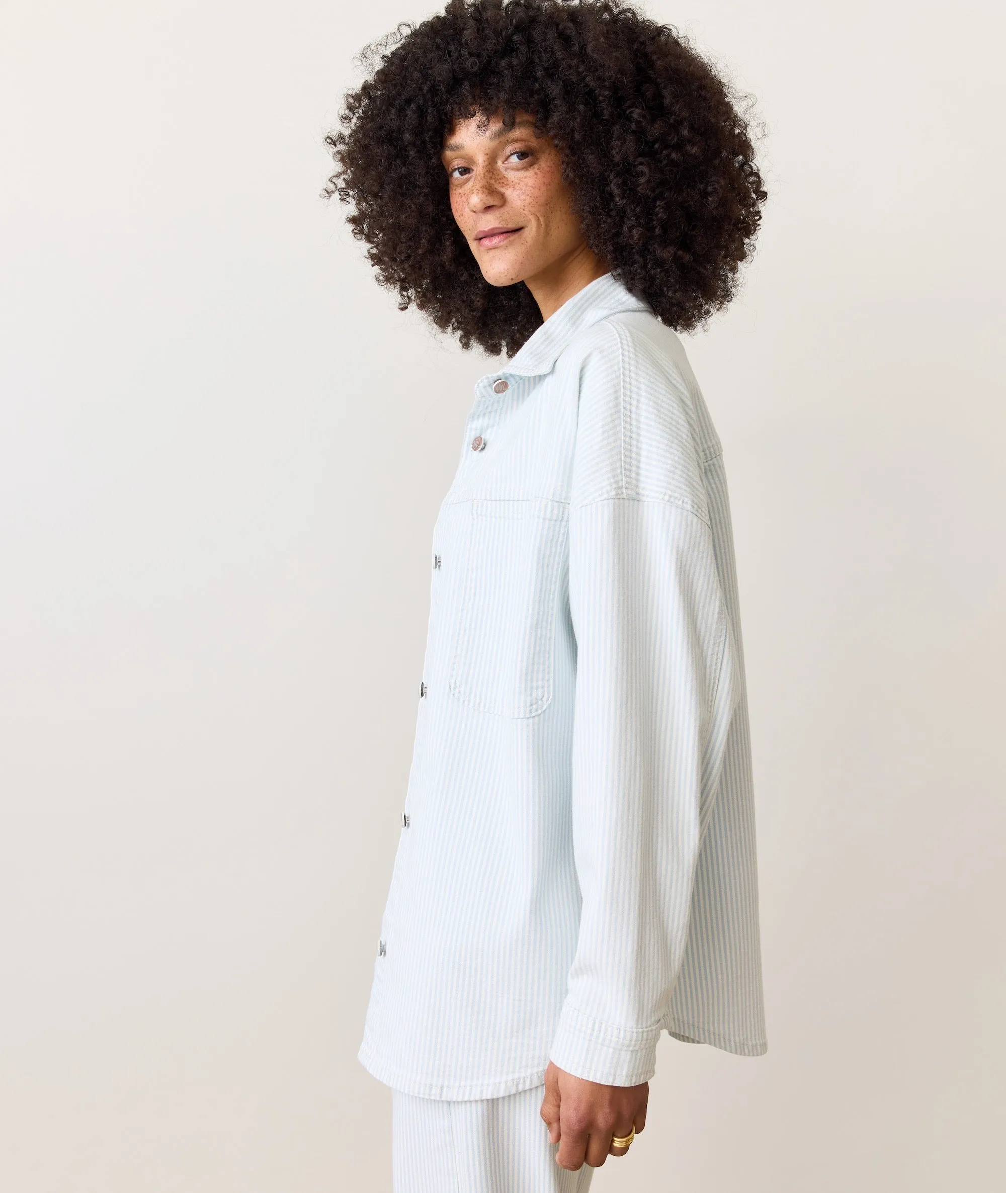 Molly Oversized Denim Shirt Jacket sold by Marine Layer product image thumbnail 2