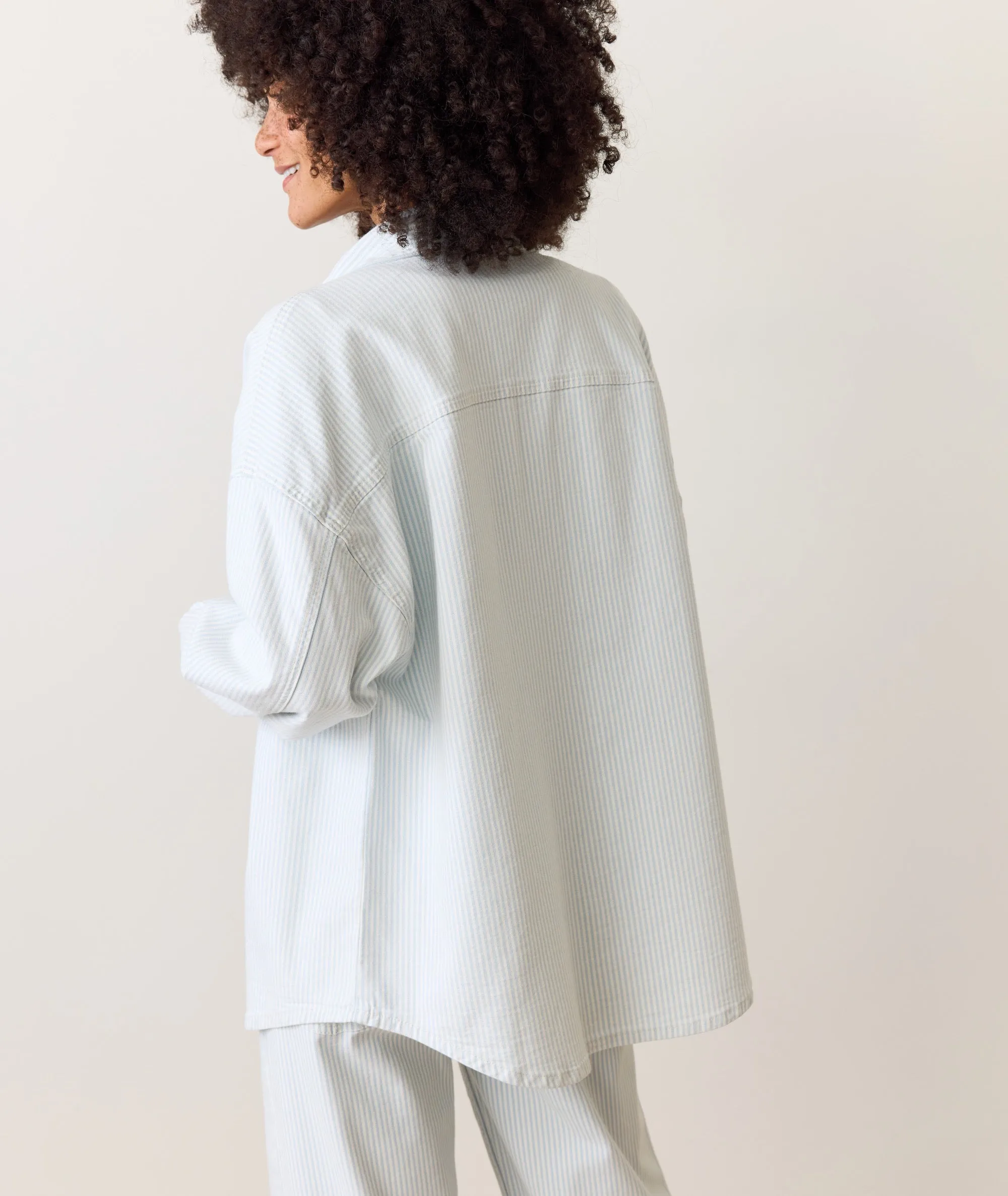 Molly Oversized Denim Shirt Jacket sold by Marine Layer product image thumbnail 3