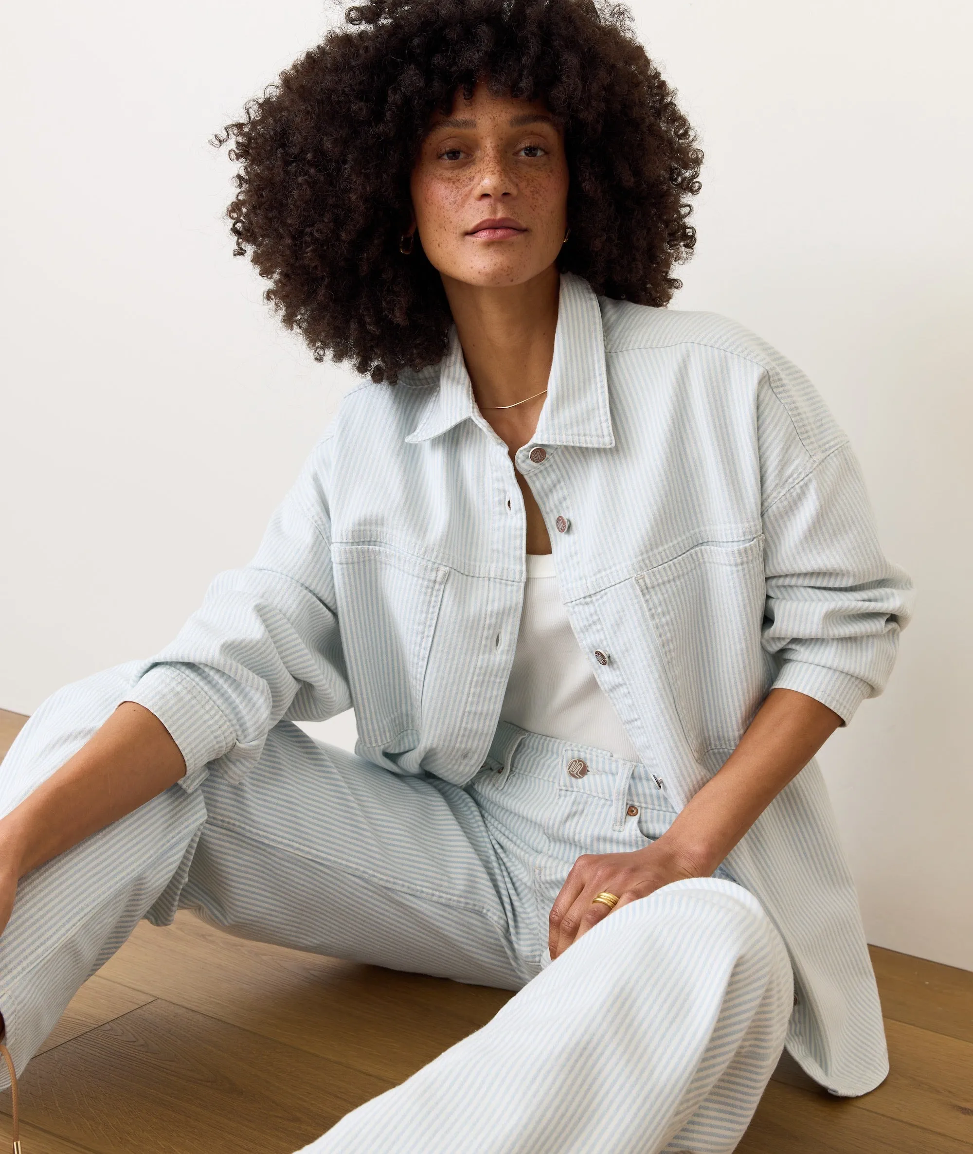 Molly Oversized Denim Shirt Jacket sold by Marine Layer product image thumbnail 5